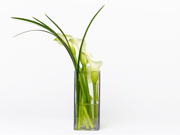 calla arrangement in vase