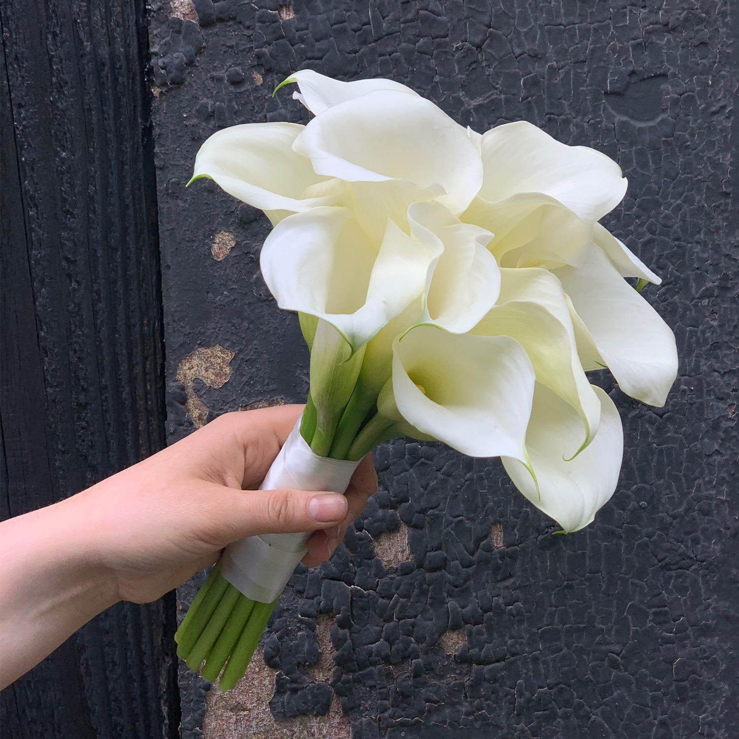 peace lily wedding bouquets Calla Lily City Hall Bridal Bouquet