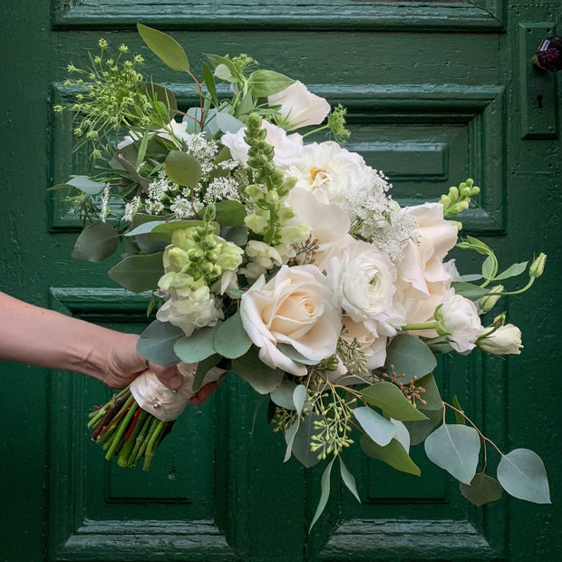 Garden Style White Bridal Bouquet