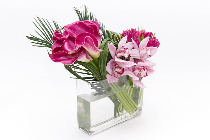 Calla Lily, Cymbidium Orchids, and Tulips