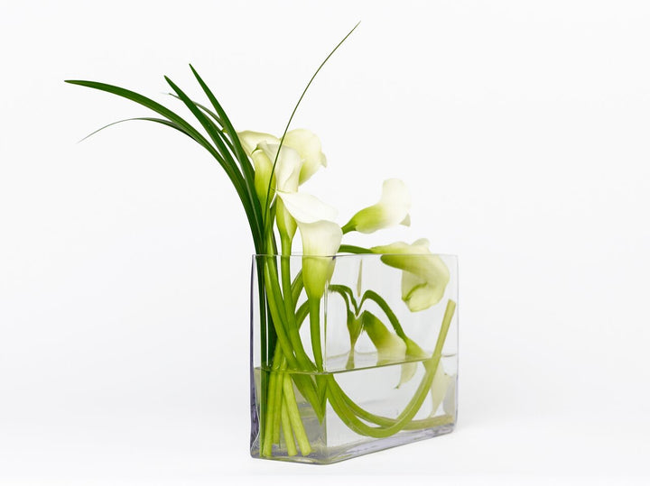calla arrangement in vase