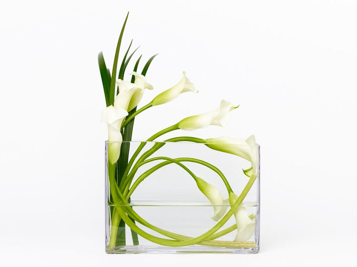 calla arrangement in vase
