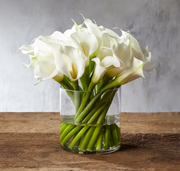 Calla lily arrangement white