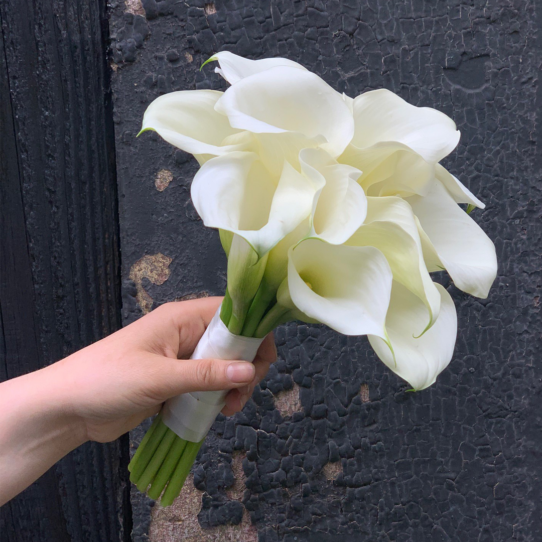 lily flower bouquet wedding Calla Lily City Hall Bridal Bouquet – Julia Testa