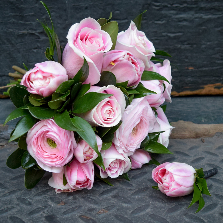 Blush Pink City Hall Bridal Bouquet