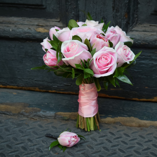 Blush Pink City Hall Bridal Bouquet