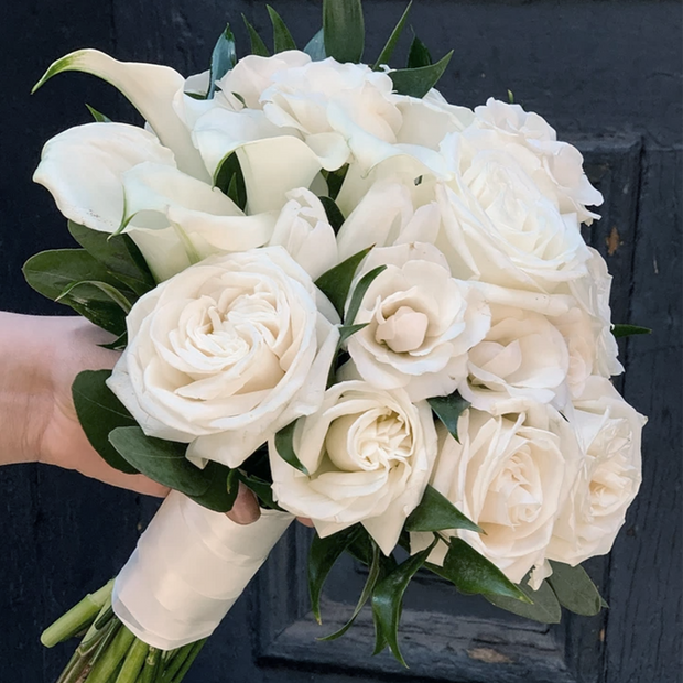 Classic White City Hall Bridal Bouquet